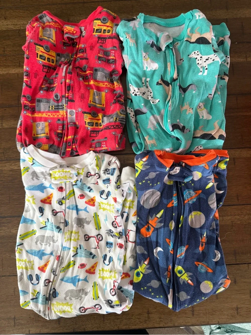 Kids' Printed Zip-Up Pajama